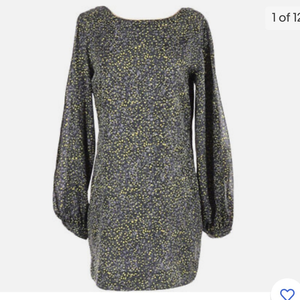 Elizabeth and James Silk Floral Off Shoulder Slit Mini Dress with pockets Size 4